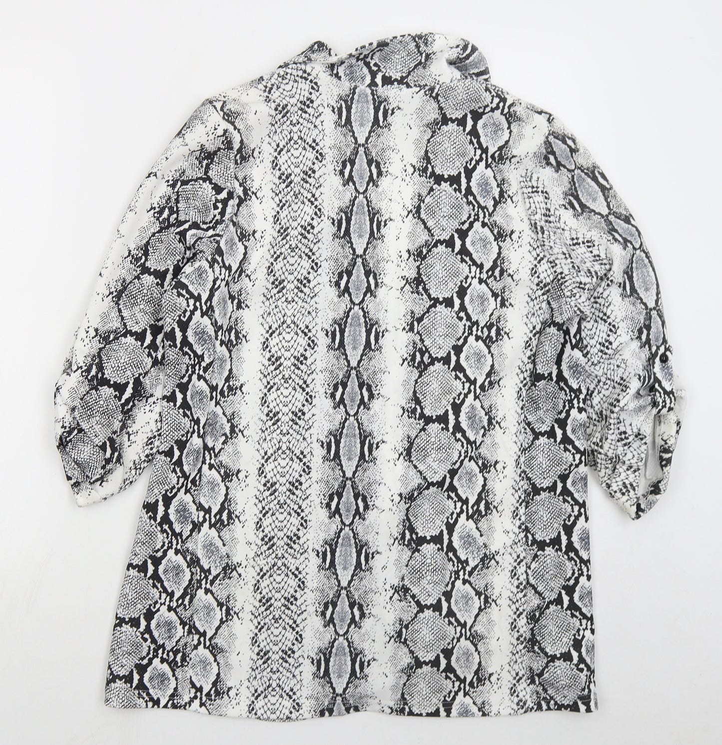 New Look Womens Grey Animal Print  Jacket  Size 10