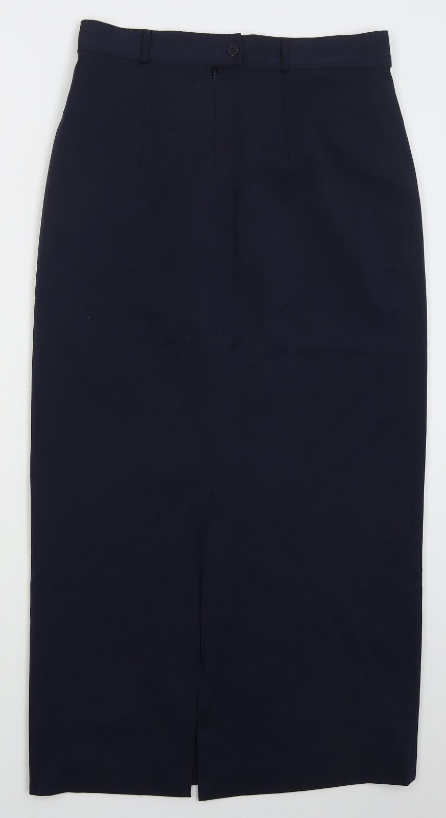 Lakeland Womens Blue  Polyester Straight & Pencil Skirt Size 12   Button