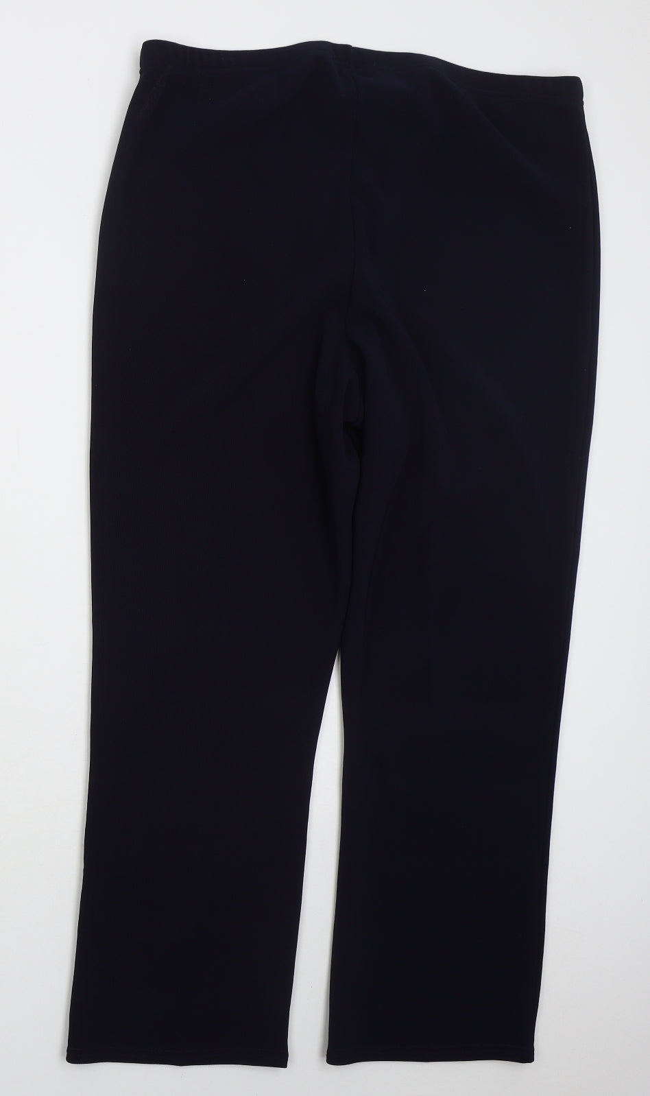 Slimma Womens Blue  Polyester Trousers  Size 18 L27 in Regular