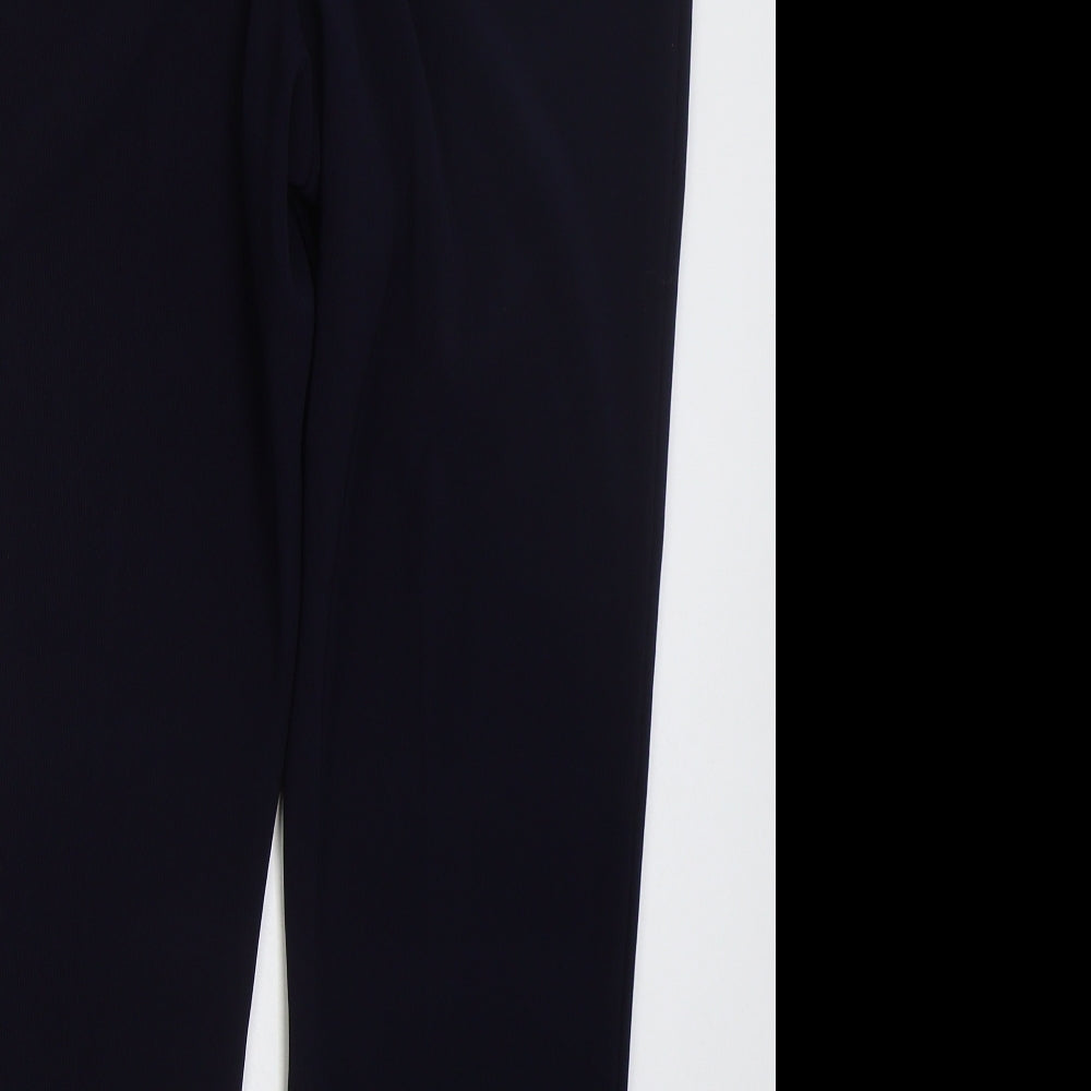 Slimma Womens Blue  Polyester Trousers  Size 18 L27 in Regular