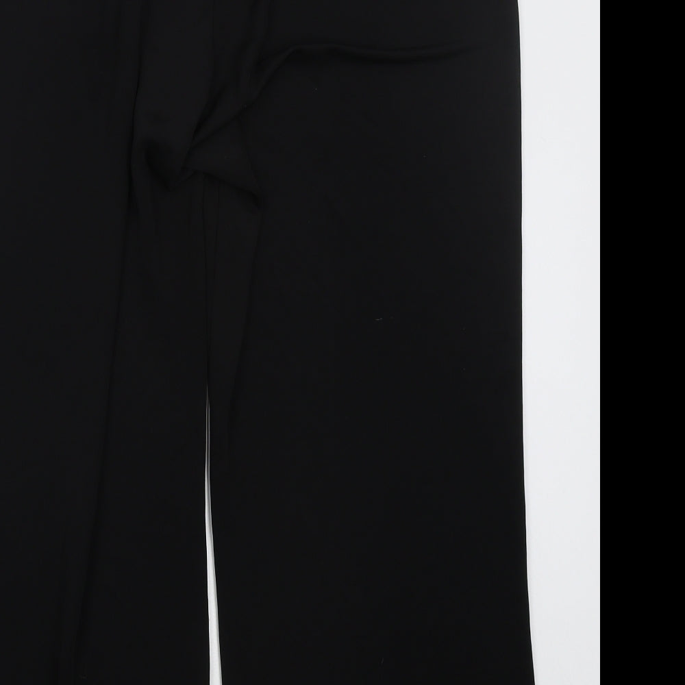 Yours Womens Black  Polyester Trousers  Size 20 L26 in Regular