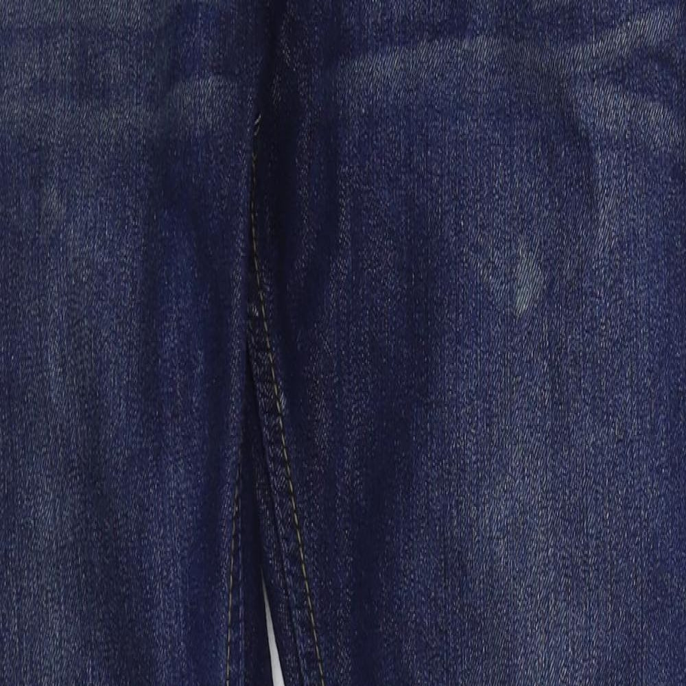 EAST Mens Black  Cotton Skinny Jeans Size 30 L31 in Regular Button