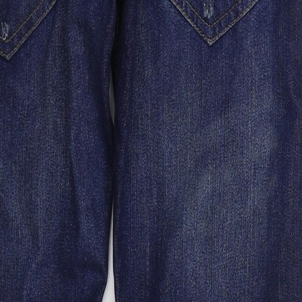 EAST Mens Black  Cotton Skinny Jeans Size 30 L31 in Regular Button
