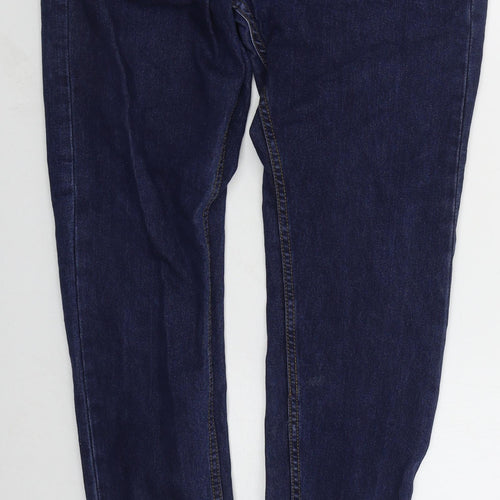 Denim Co Mens Blue  Cotton Skinny Jeans Size 32 L32 in Regular Button