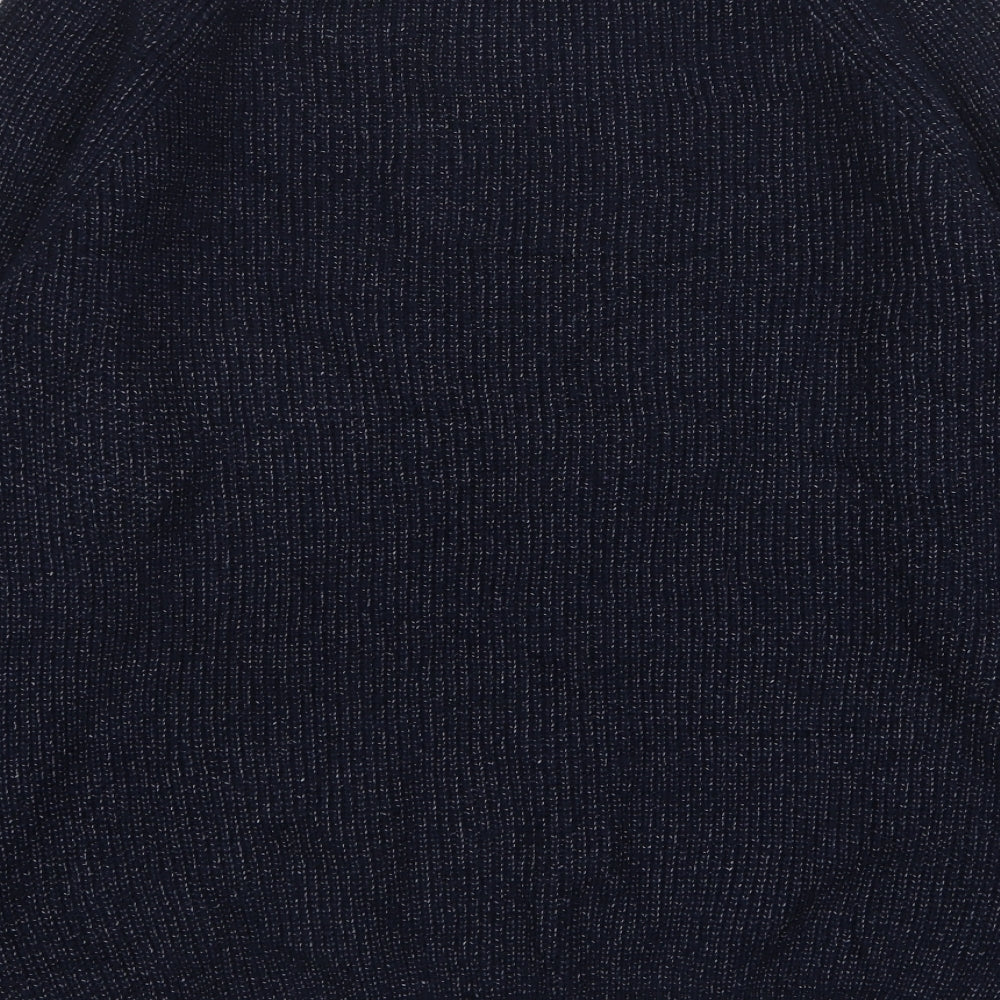 Marks and Spencer Mens Blue Round Neck  Polyamide Pullover Jumper Size XL