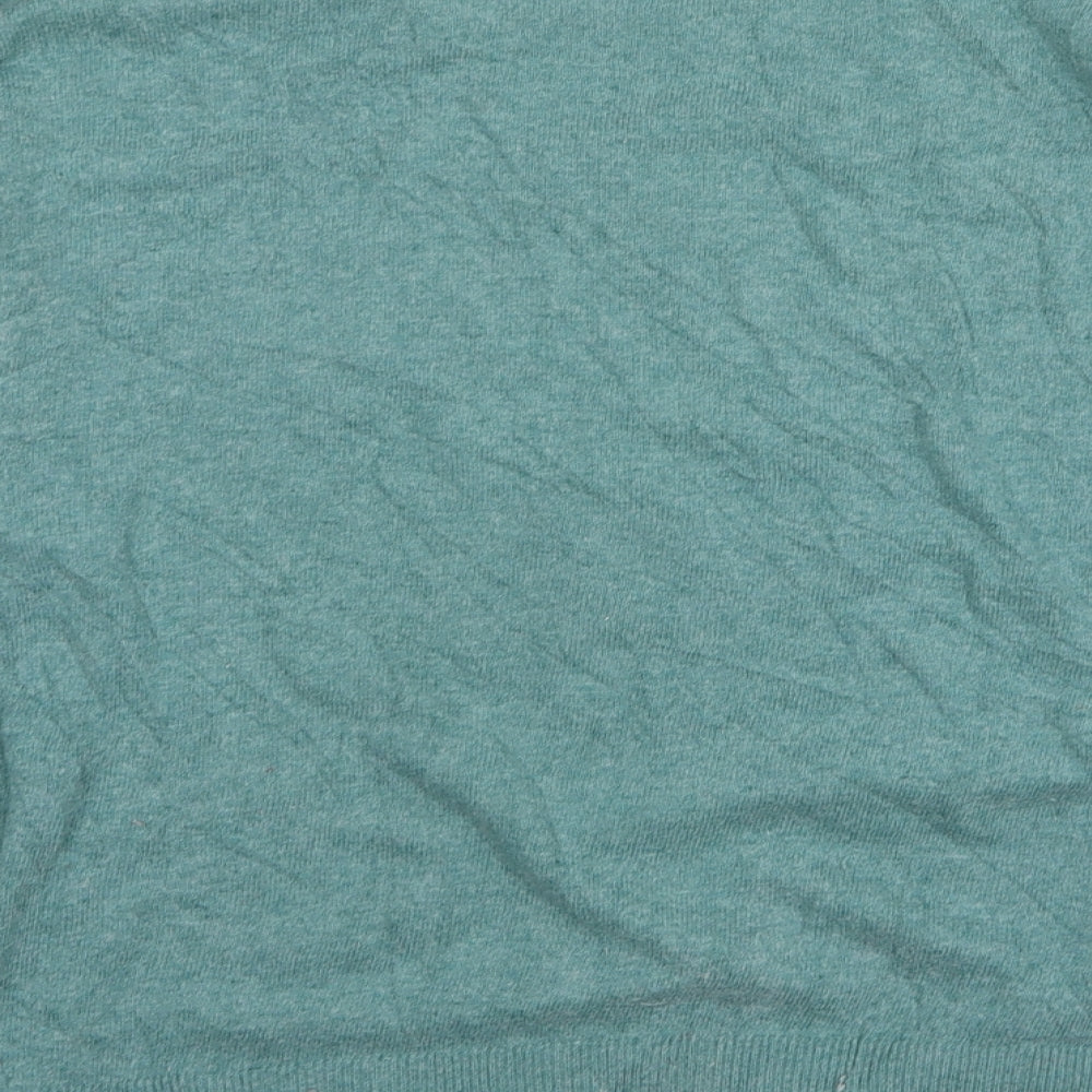 Joules Womens Green Round Neck  Cotton Pullover Jumper Size 14