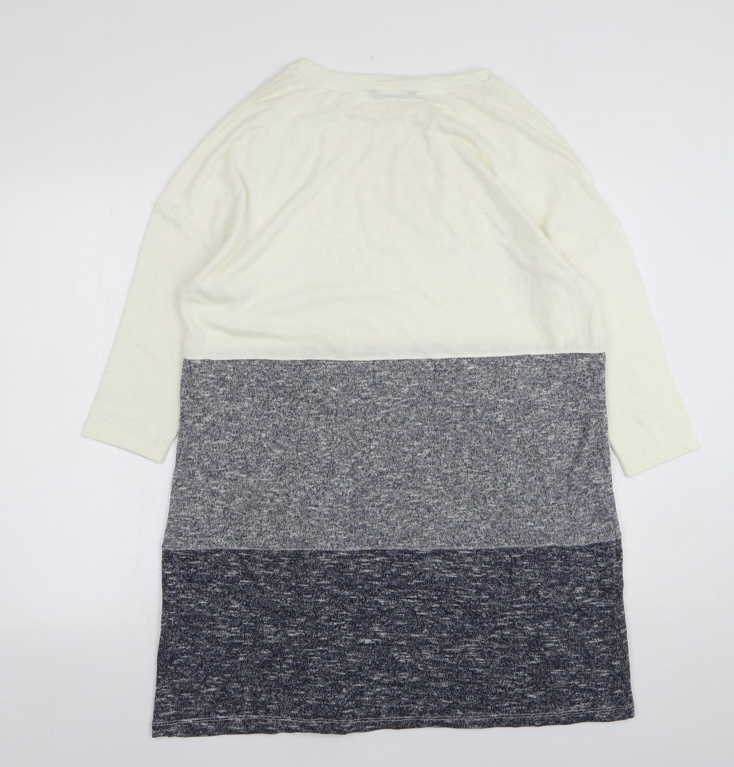 TU Womens Multicoloured Striped Polyester Jumper Dress  Size 14  Round Neck