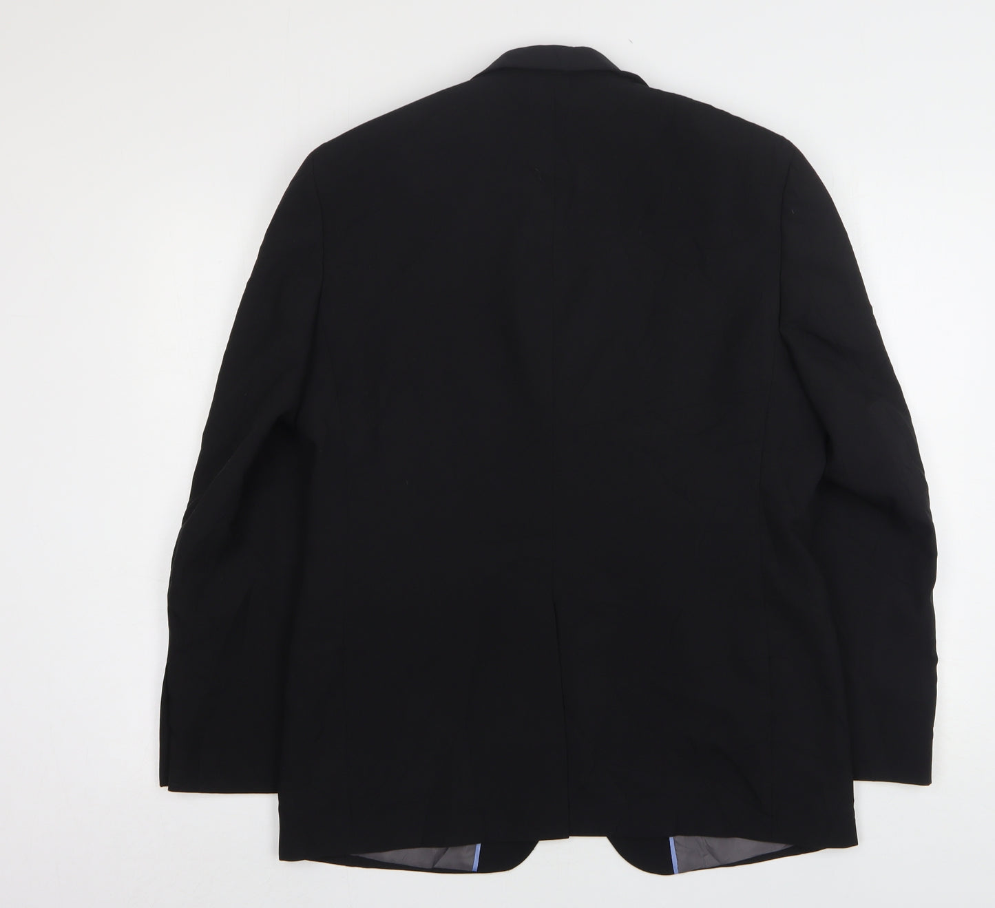 George Mens Black  Polyester Jacket Suit Jacket Size 38