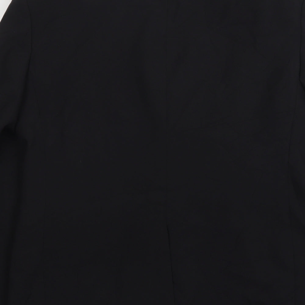 George Mens Black  Polyester Jacket Suit Jacket Size 38