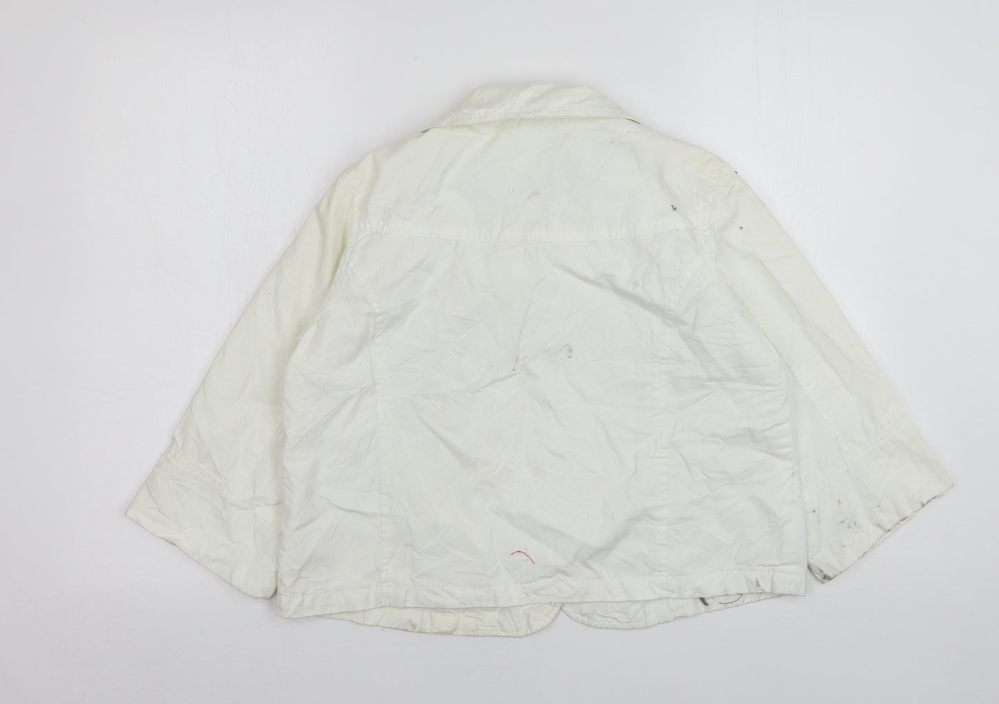 E-vie Womens White   Jacket  Size 12