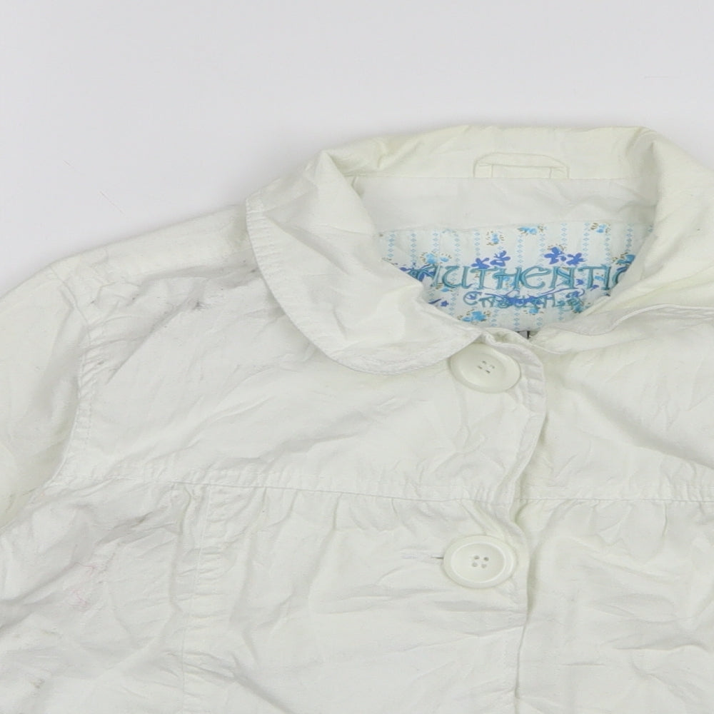 E-vie Womens White   Jacket  Size 12