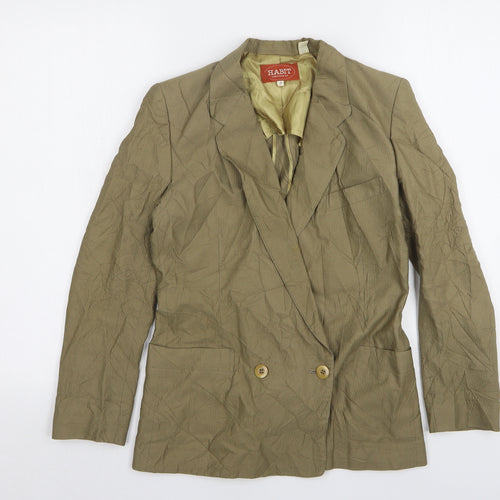 Habit Womens Brown  Polyester Jacket Suit Jacket Size 10