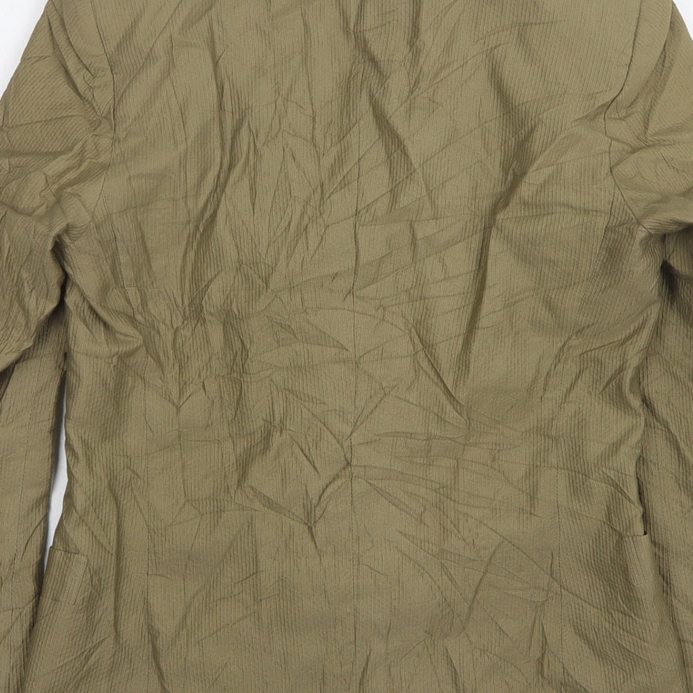 Habit Womens Brown  Polyester Jacket Suit Jacket Size 10