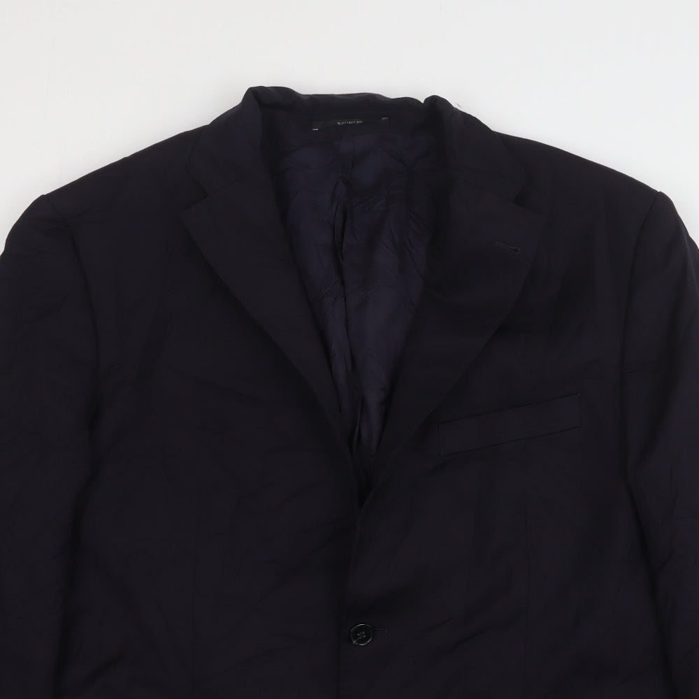 Baumler Mens Blue  Wool Jacket Suit Jacket Size 48
