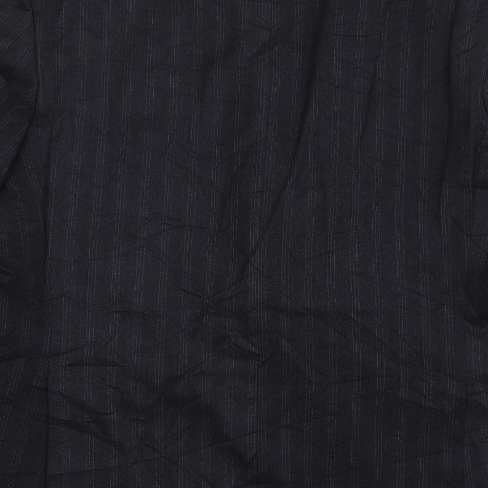 Daniel Dresscott Mens Grey Striped Wool Jacket Suit Jacket Size 48