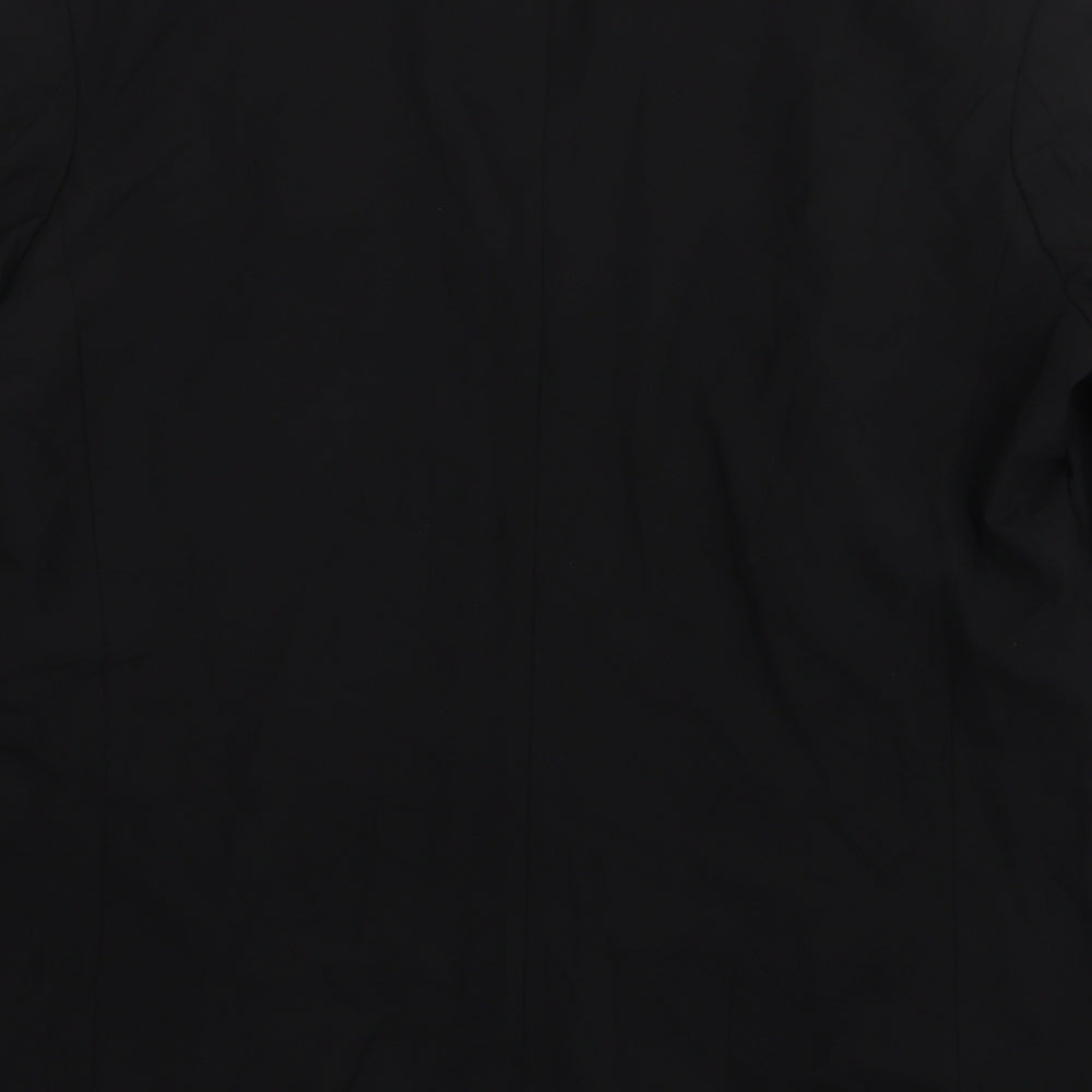 Ciro Citterio Mens Black  Wool Jacket Suit Jacket Size 46