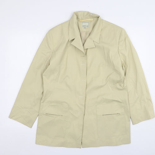 Vestino Womens Beige  Polyester Jacket Suit Jacket Size 16