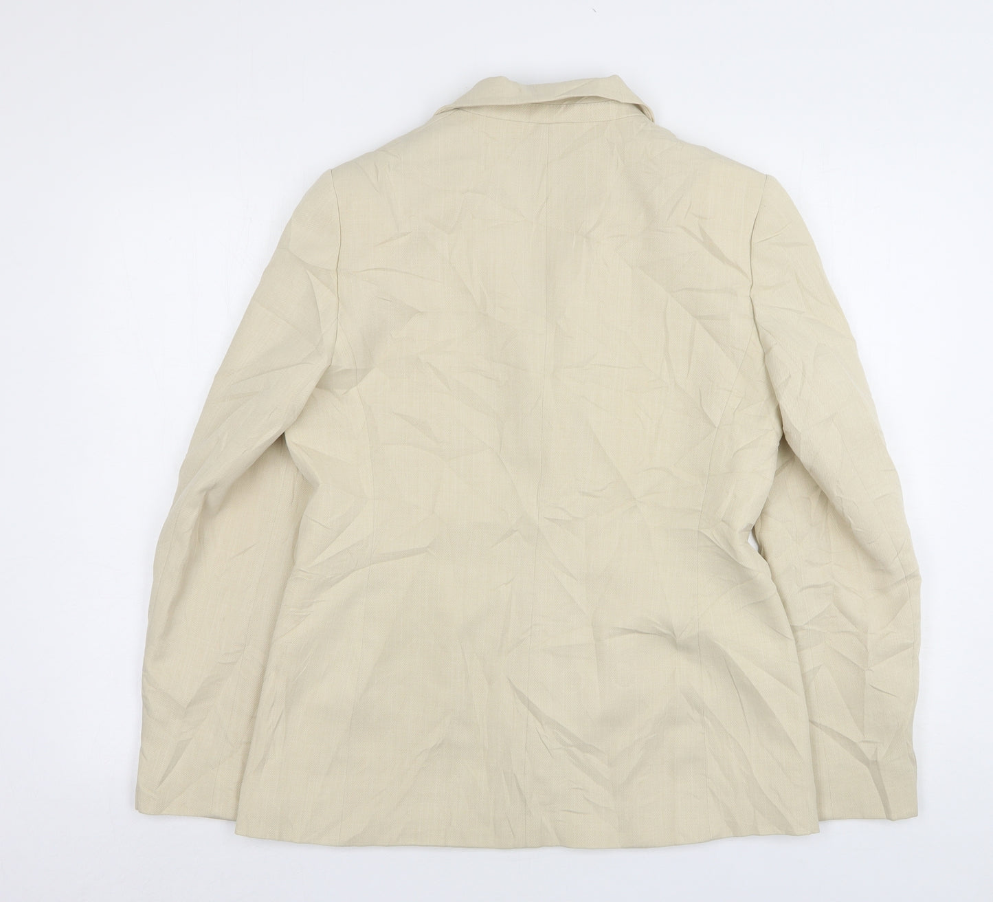 Debenhams Womens Beige  Polyester Jacket Suit Jacket Size 12