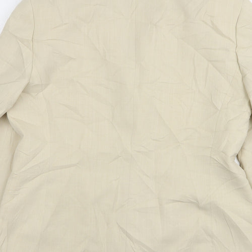 Debenhams Womens Beige  Polyester Jacket Suit Jacket Size 12