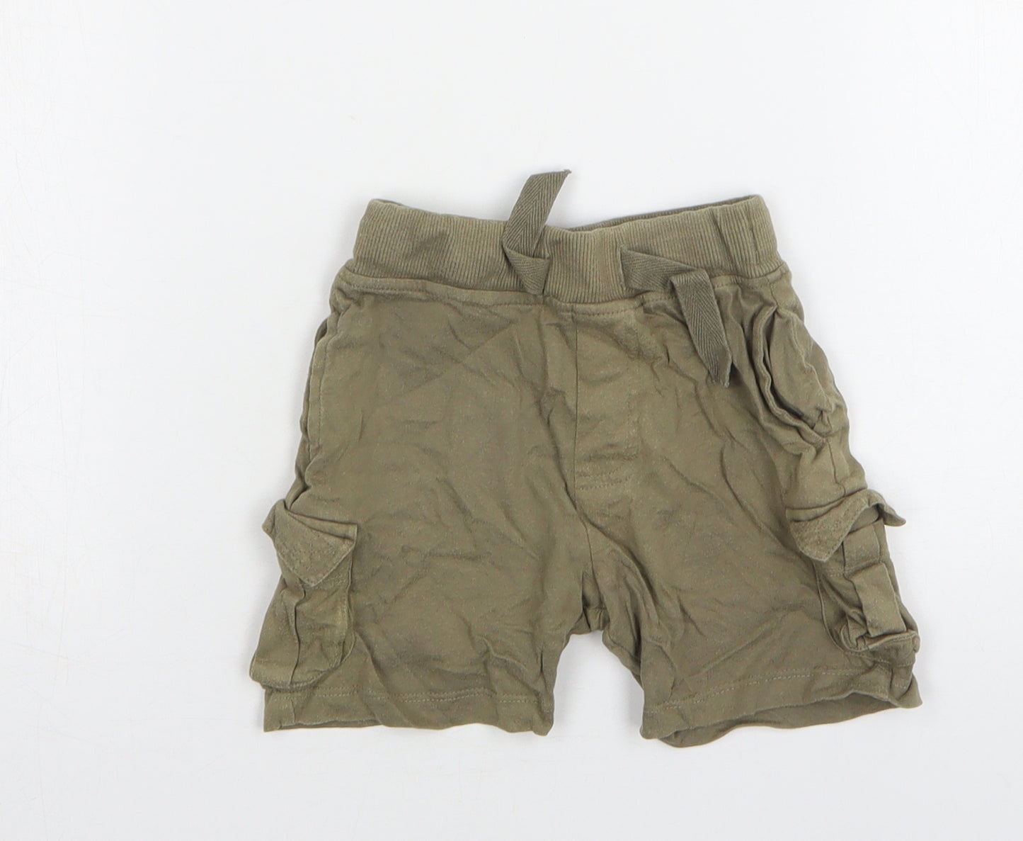Urban Rascals Boys Green  Cotton Sweat Shorts Size 2 Years  Regular