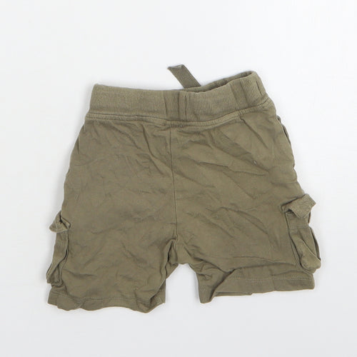 Urban Rascals Boys Green  Cotton Sweat Shorts Size 2 Years  Regular