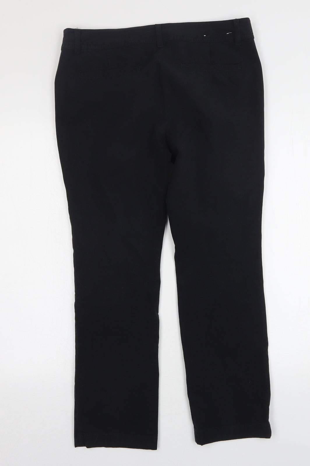 Uniqlo Womens Black  Cotton Straight Jeans Size 14 L27 in Regular