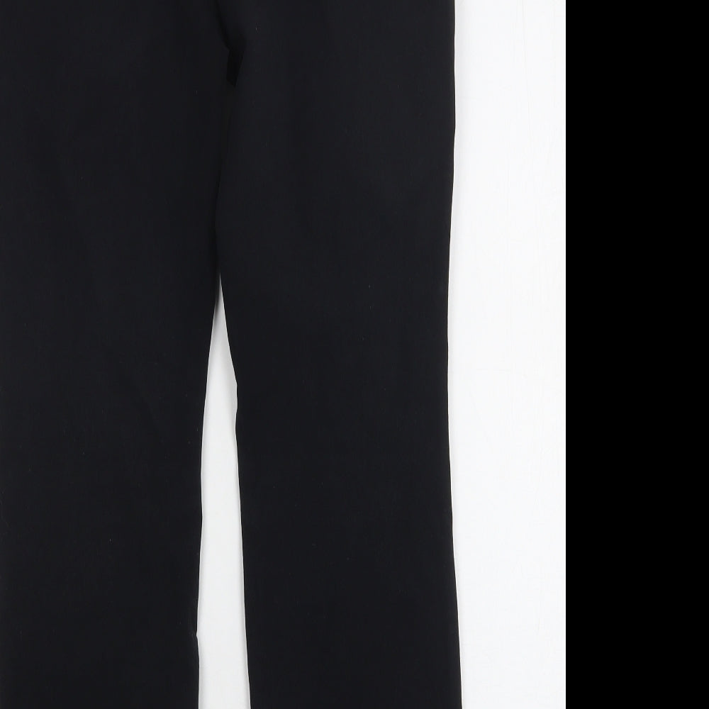 Uniqlo Womens Black  Cotton Straight Jeans Size 14 L27 in Regular