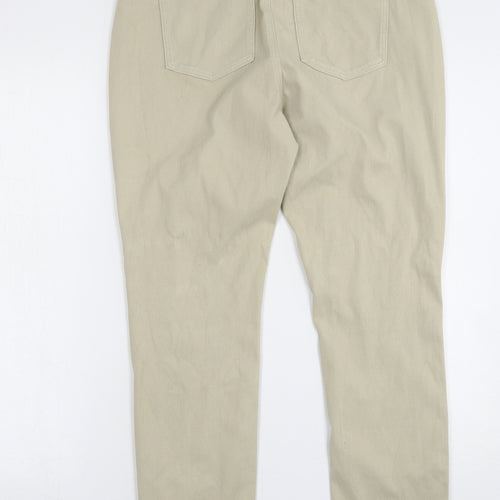 Uniqlo Womens Beige  Cotton Jegging Jeans Size L L25 in Regular