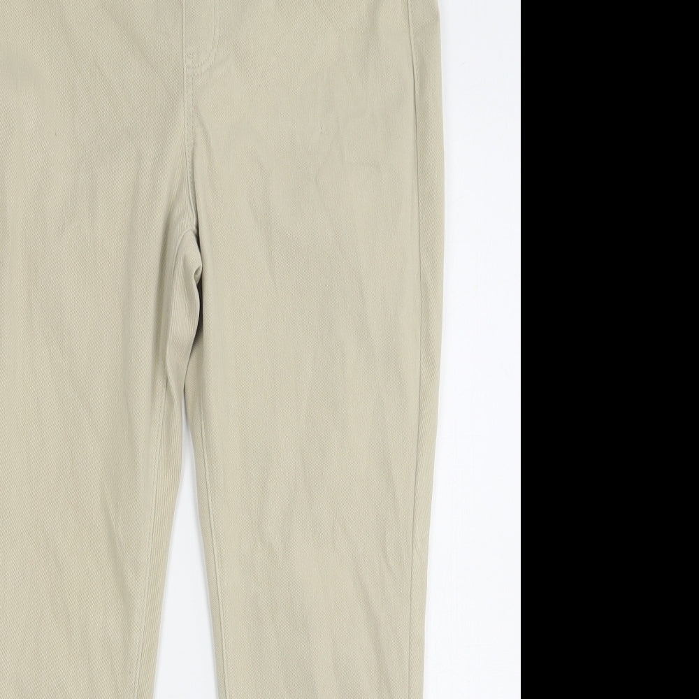 Uniqlo Womens Beige  Cotton Jegging Jeans Size L L25 in Regular