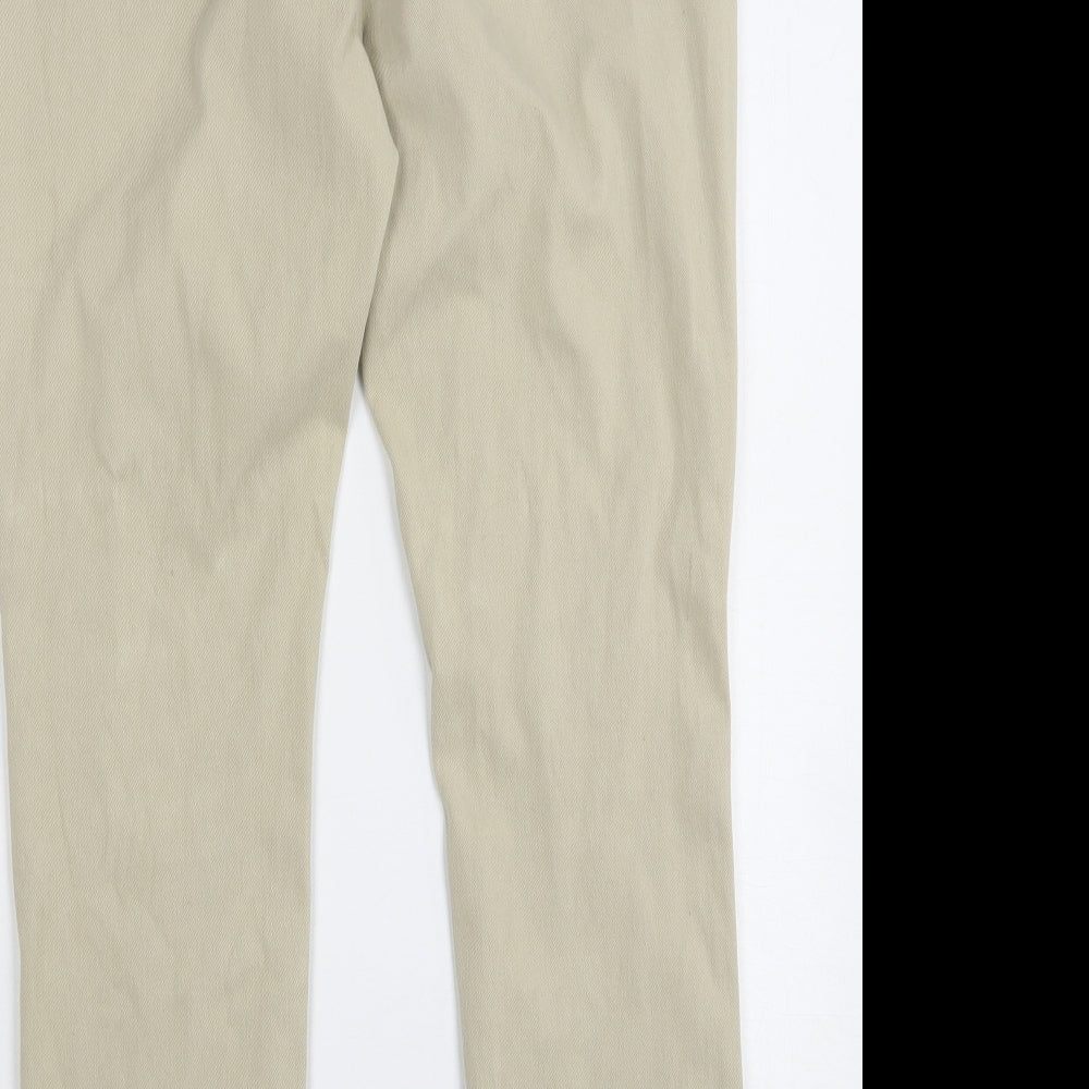 Uniqlo Womens Beige  Cotton Jegging Jeans Size L L25 in Regular