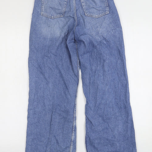 H&M Girls Blue  Cotton Wide-Leg Jeans Size 12 Years  Regular