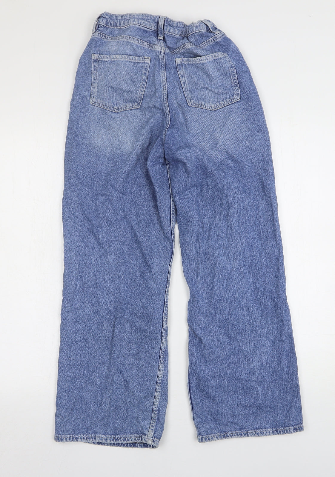 H&M Girls Blue  Cotton Wide-Leg Jeans Size 12 Years  Regular