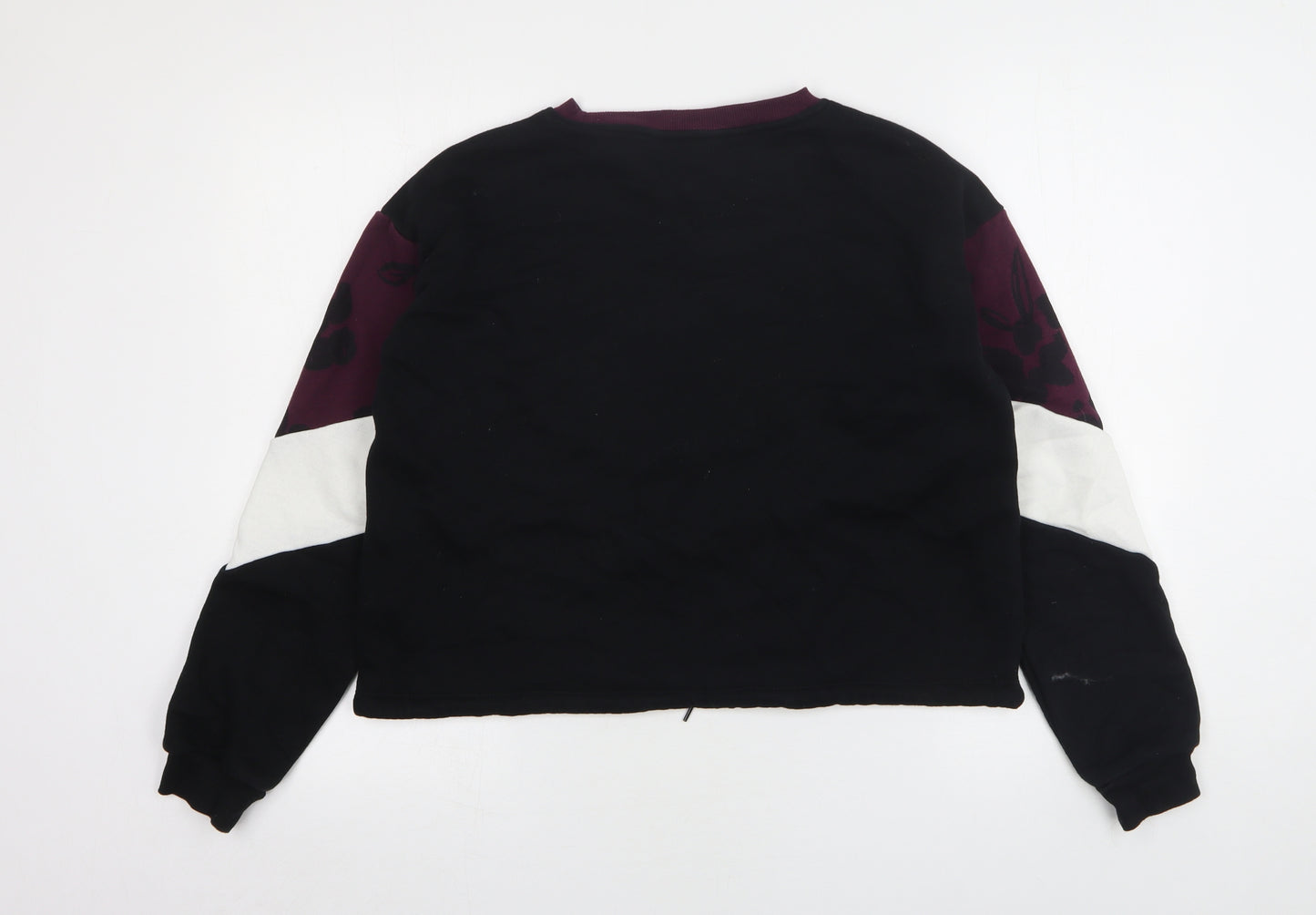 H&M Girls Multicoloured Colourblock Cotton Pullover Sweatshirt Size 12-13 Years
