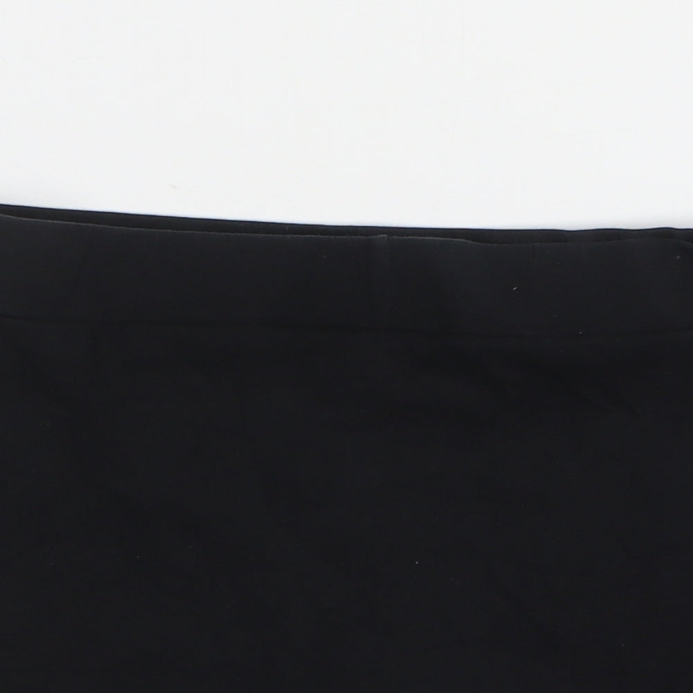 Marks and Spencer Girls Black  Cotton Mini Skort Size 10-11 Years  Regular