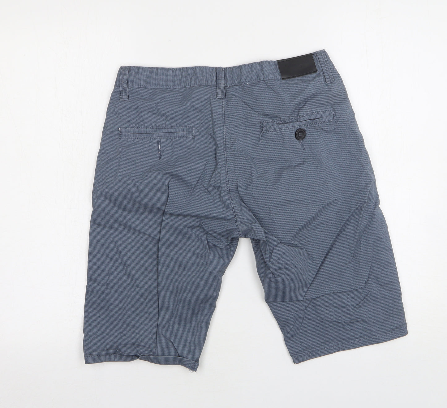 American Breed  Mens Blue Polka Dot Cotton Chino Shorts Size 32 L11 in Regular