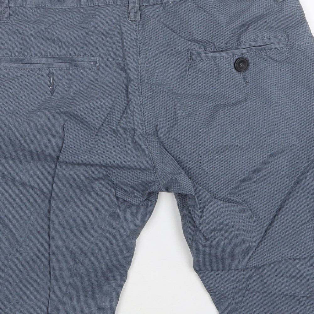 American Breed  Mens Blue Polka Dot Cotton Chino Shorts Size 32 L11 in Regular