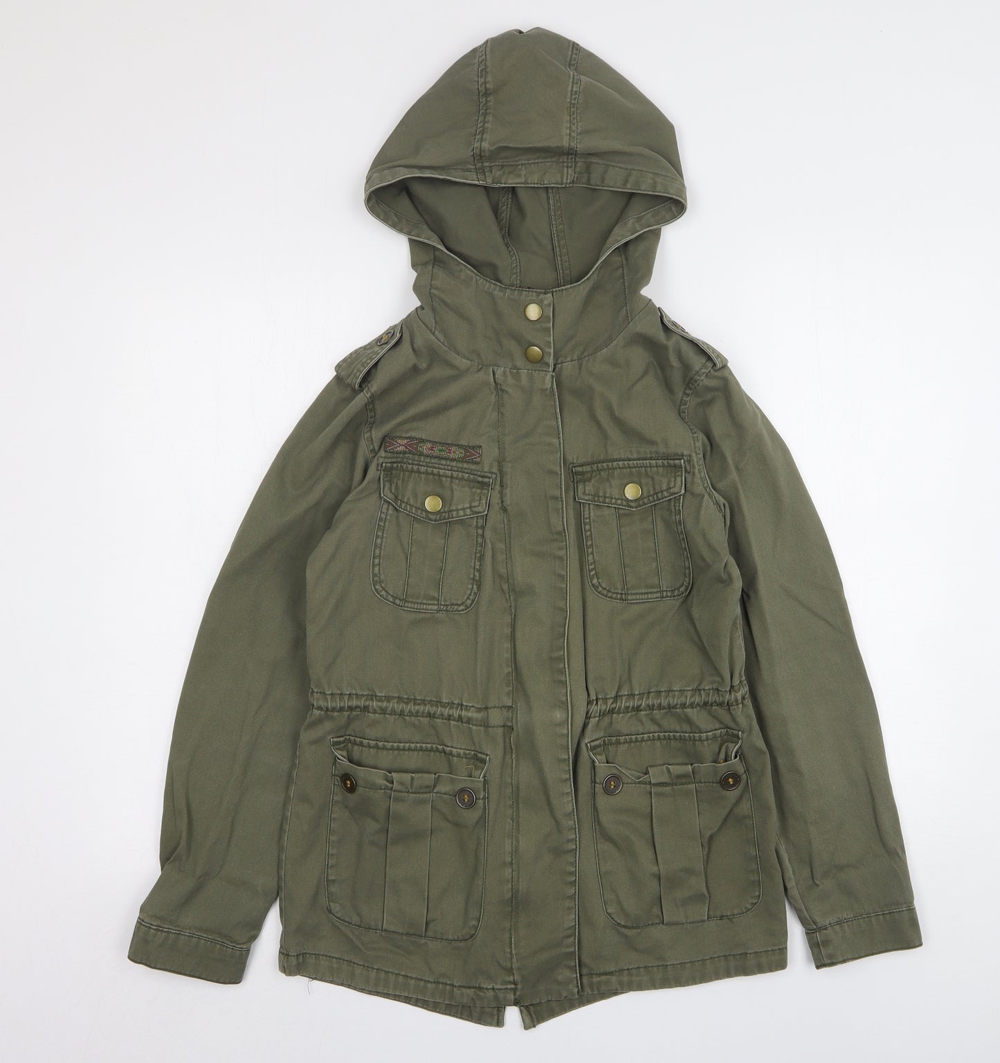 New Look Womens Green   Parka Coat Size 8