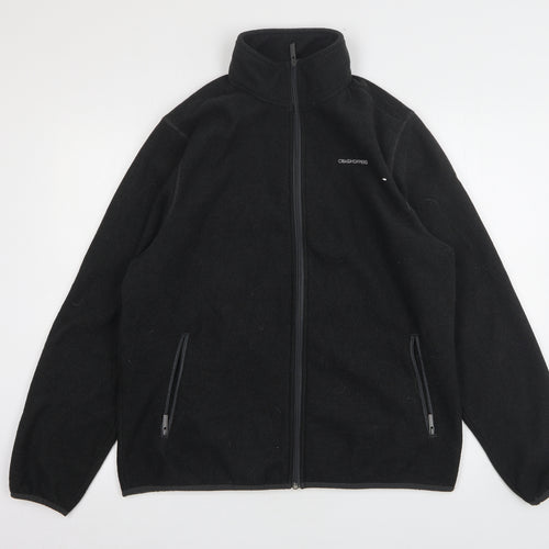 Craghoppers Mens Black  Polyester Full Zip Sweatshirt Size L