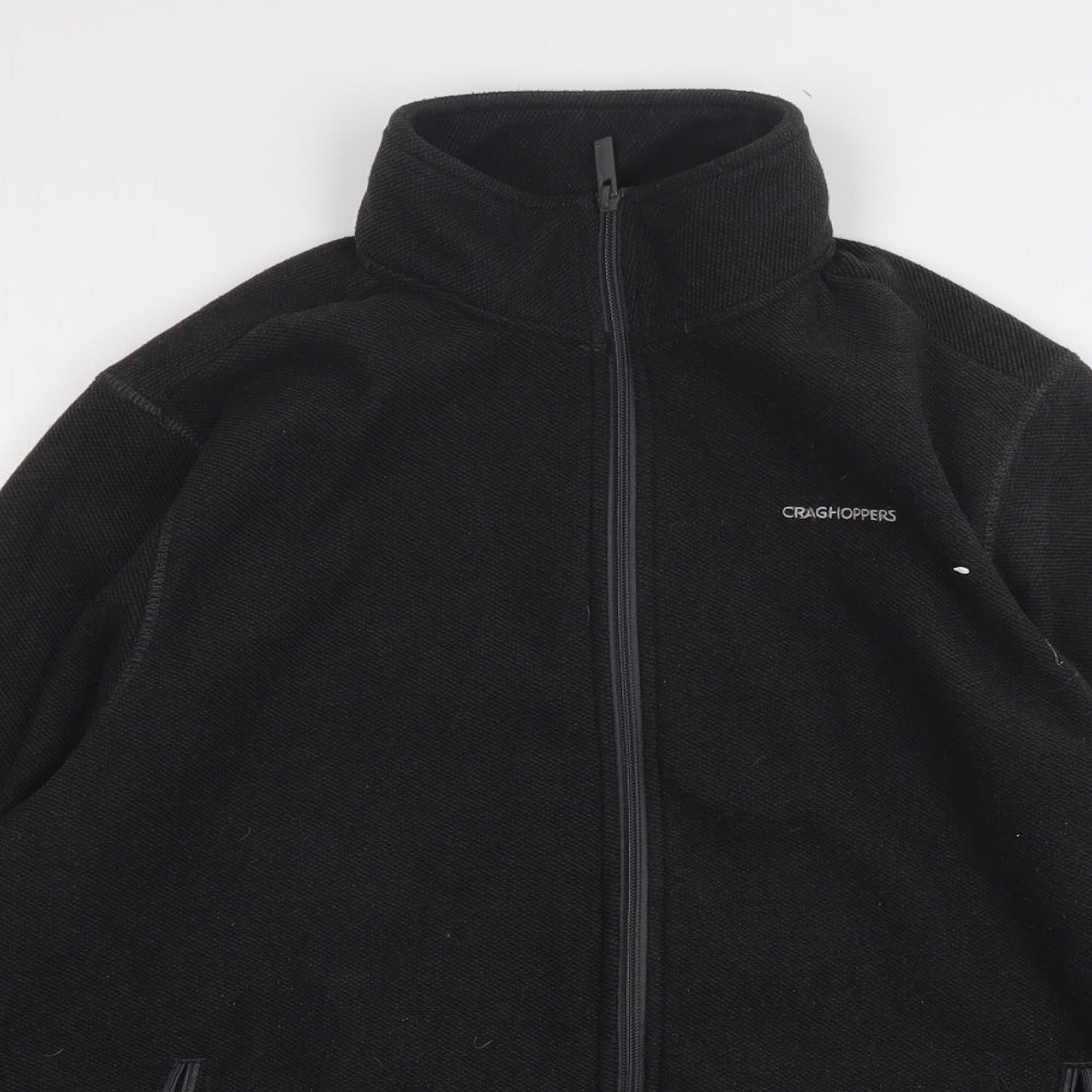 Craghoppers Mens Black  Polyester Full Zip Sweatshirt Size L