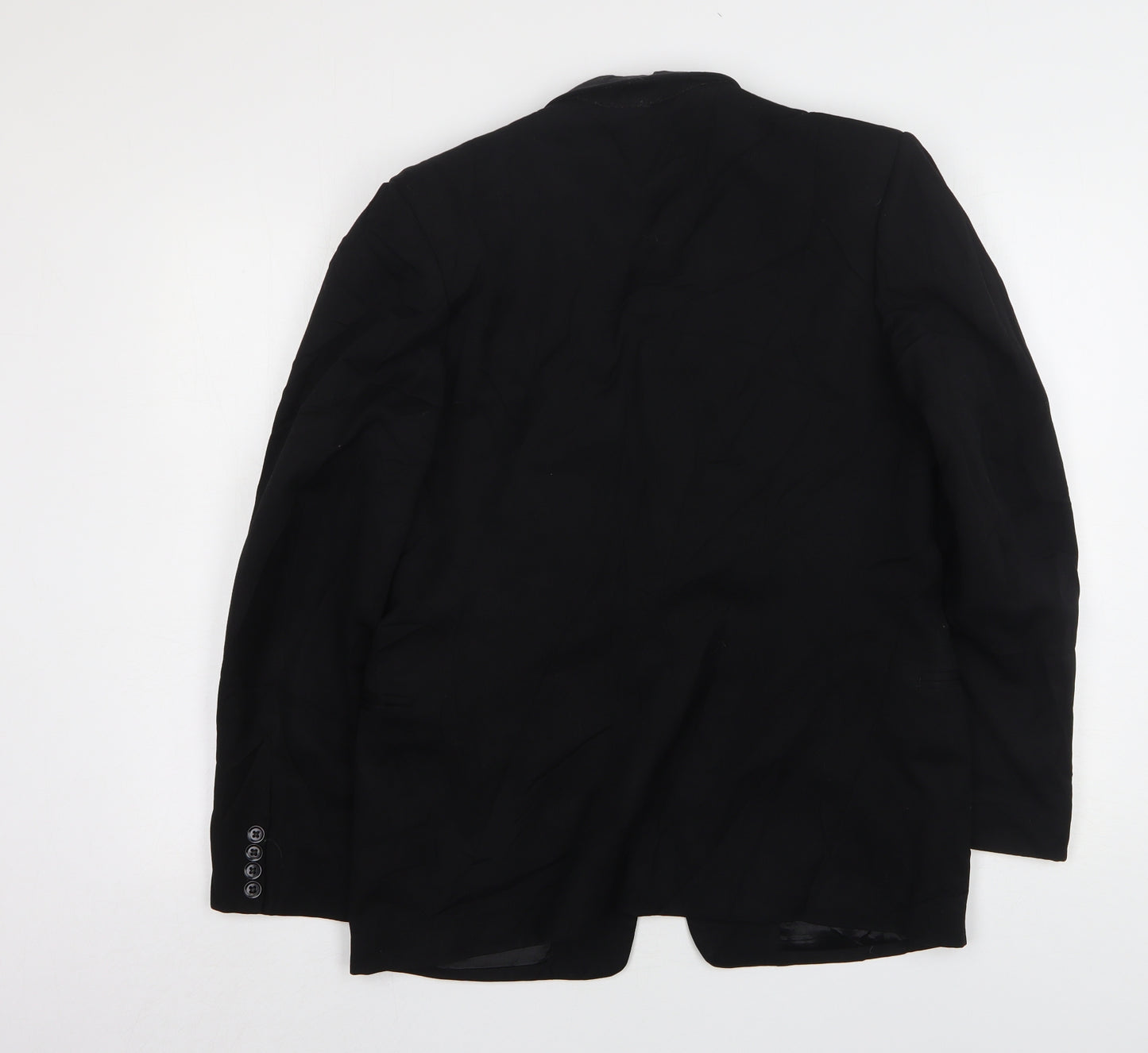 Essay Mens Black  Polyester Jacket Suit Jacket Size 40