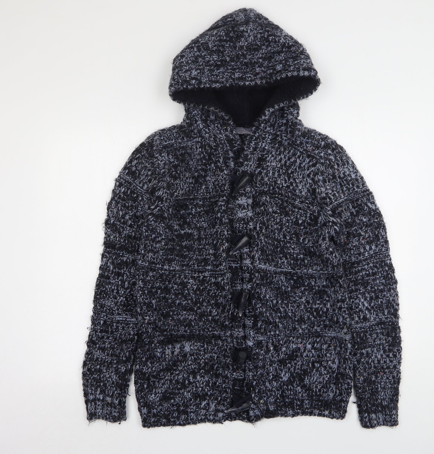 Marks and Spencer Womens Blue V-Neck  Acrylic Cardigan Jumper Size 12