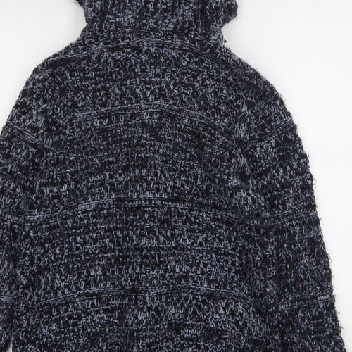 Marks and Spencer Womens Blue V-Neck  Acrylic Cardigan Jumper Size 12