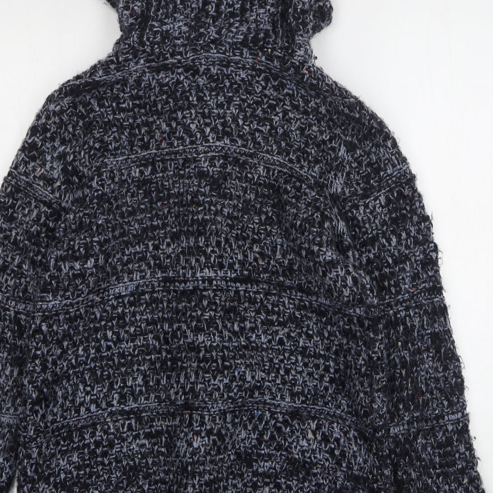 Marks and Spencer Womens Blue V-Neck  Acrylic Cardigan Jumper Size 12