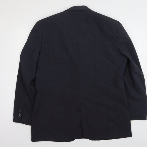Karl Jackson  Mens Blue  Wool Jacket Suit Jacket Size 44