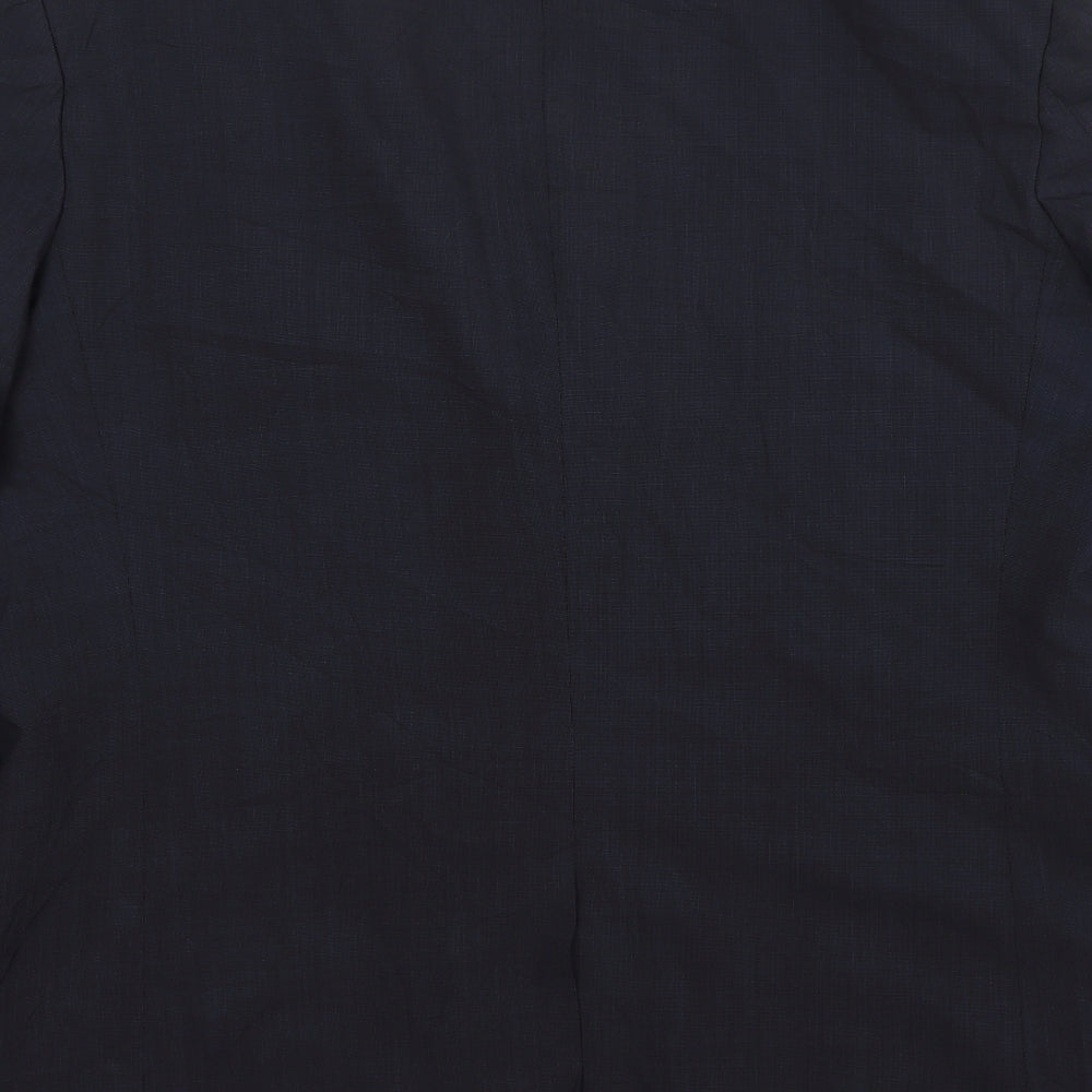 Karl Jackson  Mens Blue  Wool Jacket Suit Jacket Size 44