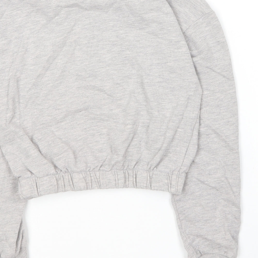 George Girls Grey  Polyester Pullover Sweatshirt Size 9-10 Years