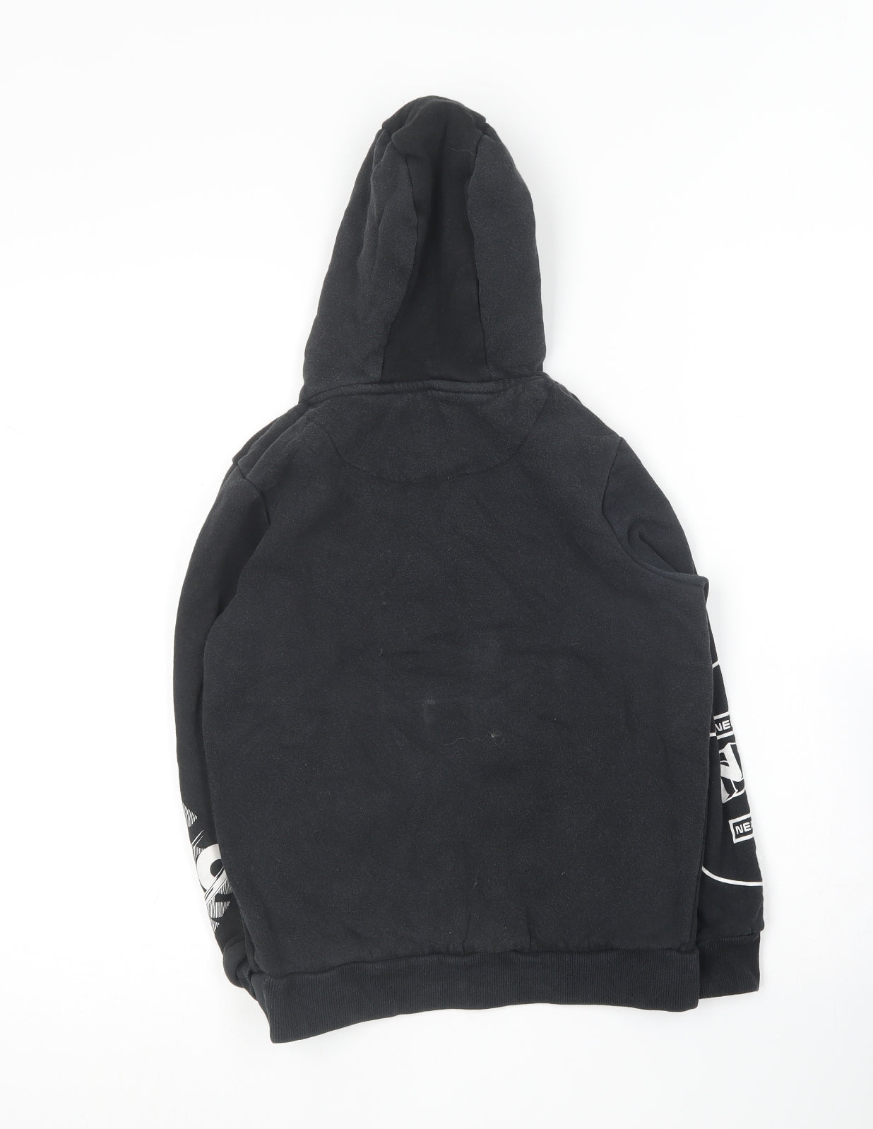 Primark Boys Black  Cotton Pullover Hoodie Size 9-10 Years   - Nerf