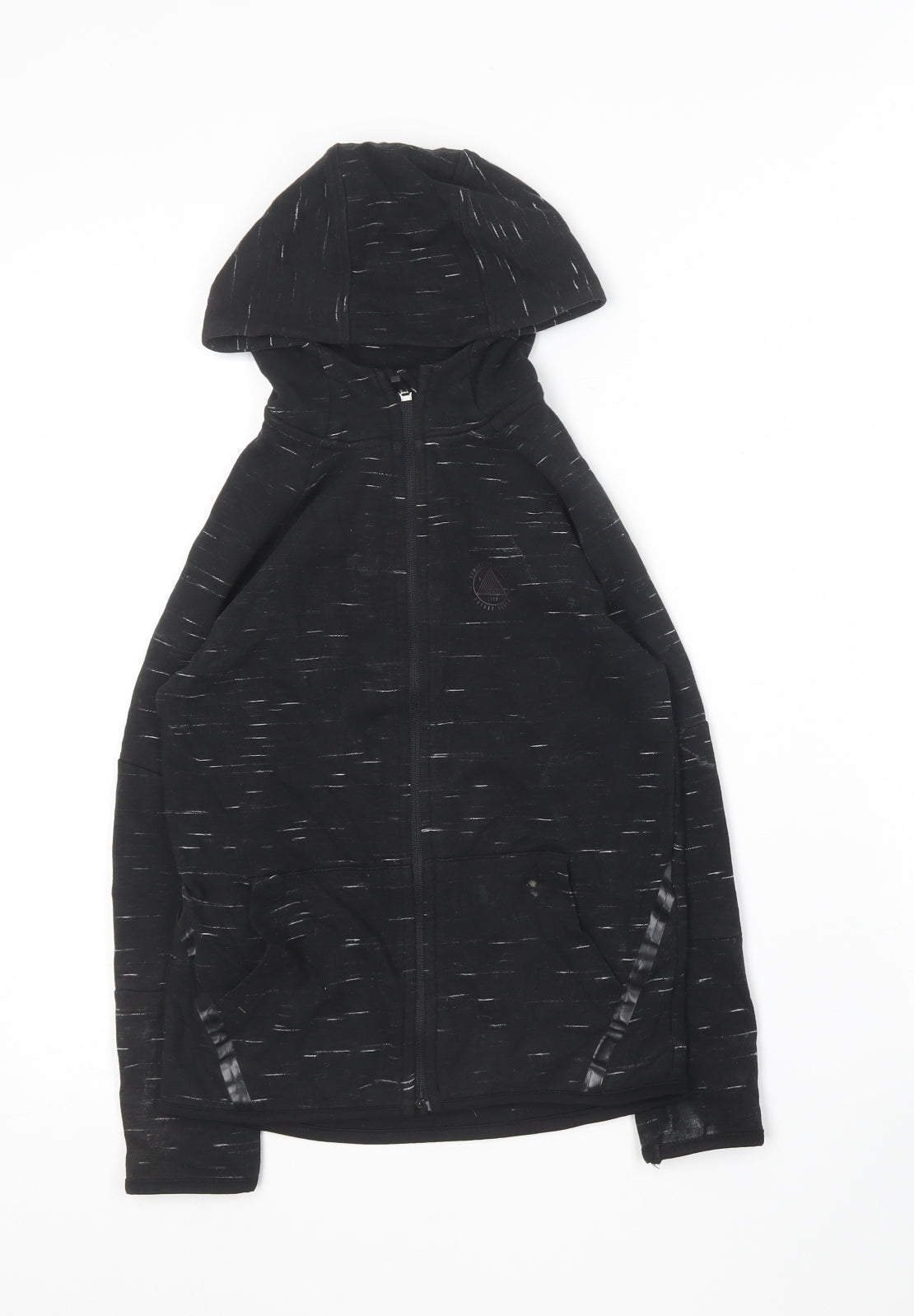George Boys Black  Cotton Full Zip Hoodie Size 7-8 Years