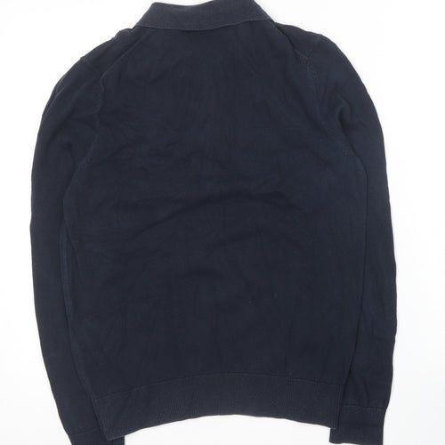 Ben Sherman Mens Blue  Cotton  Polo Size S Collared