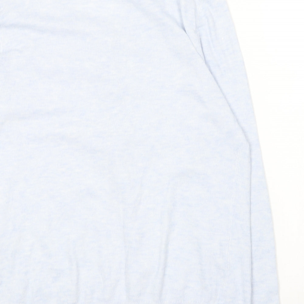 New Look Womens Blue Round Neck  Polyester Cardigan Jumper Size 14